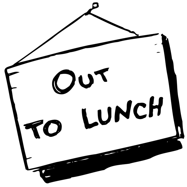 out to lunch signs printable