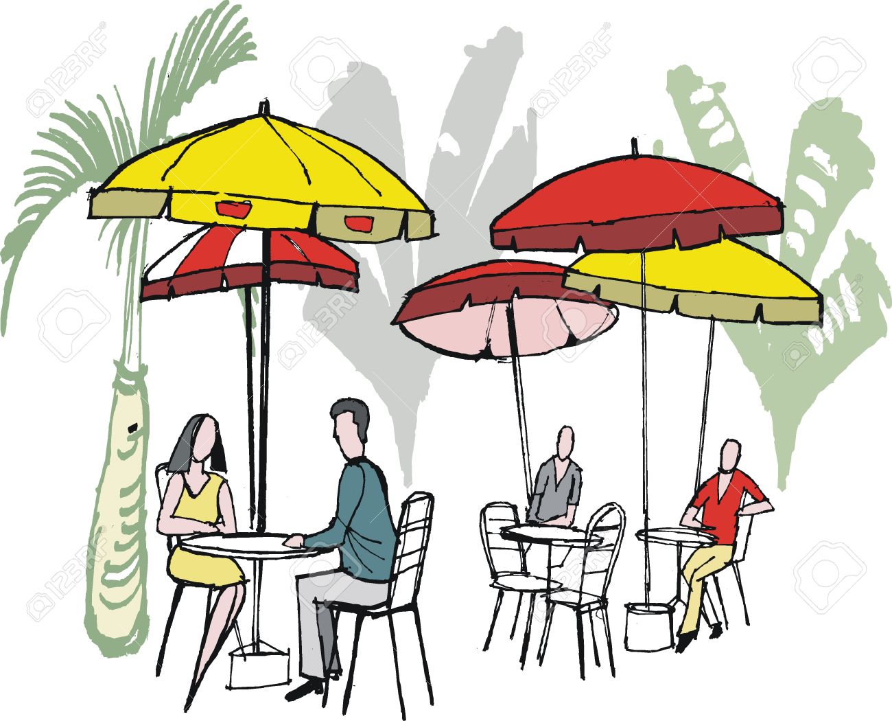 Outdoor Cafe Clipart - Cafe Clipart