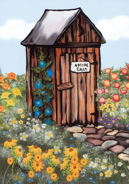 Outhouse Drawingby blamb12/66