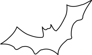 Outline Bat Clip Art At Clker - Bat Images Clip Art