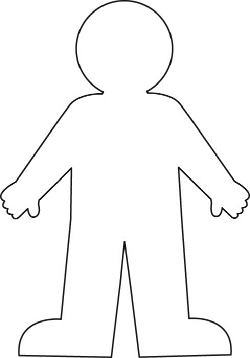 Outline Of The Body - Clipart - Body Clip Art