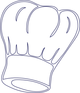 Outlined Chef Hat Clip Art - Chef Hat Clip Art