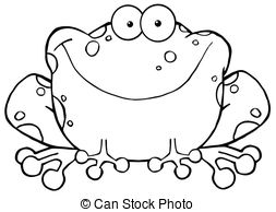 Outlined Speckled Toad Smilin - Toad Clip Art