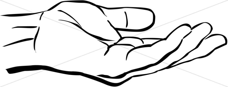 Outstretched Hand Clipart