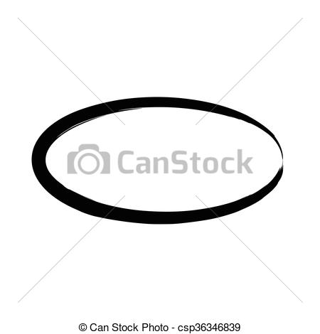 Grunge Vector Frame Oval Shap - Oval Clipart
