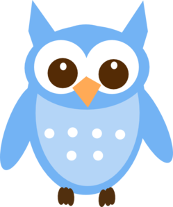 Blue Baby Owl Clip Art At Clk