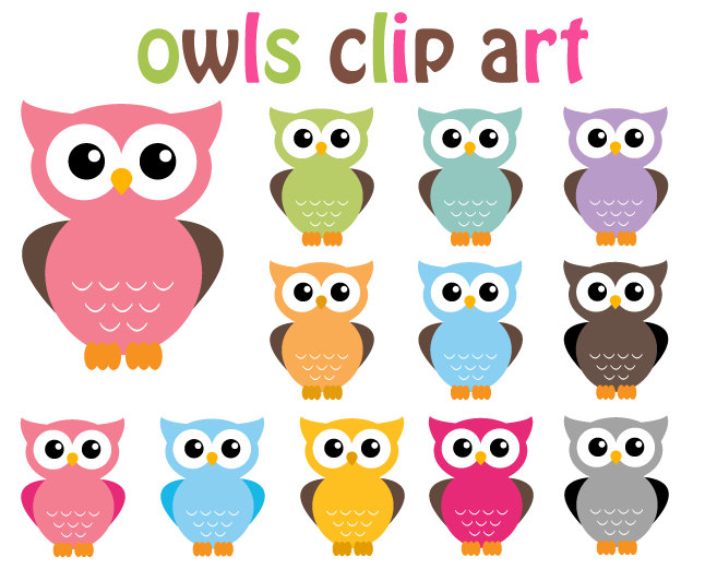 Cute Owl On Tree Clipart Clip