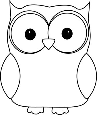 Owl Clipart Black And White C - Black And White Owl Clipart