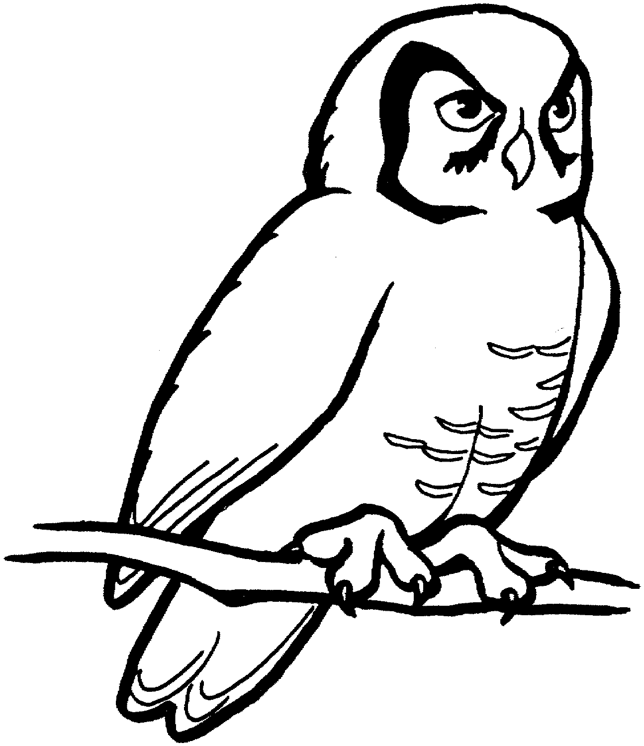 Owl Clipart Black And White C - Owl Clip Art Black And White