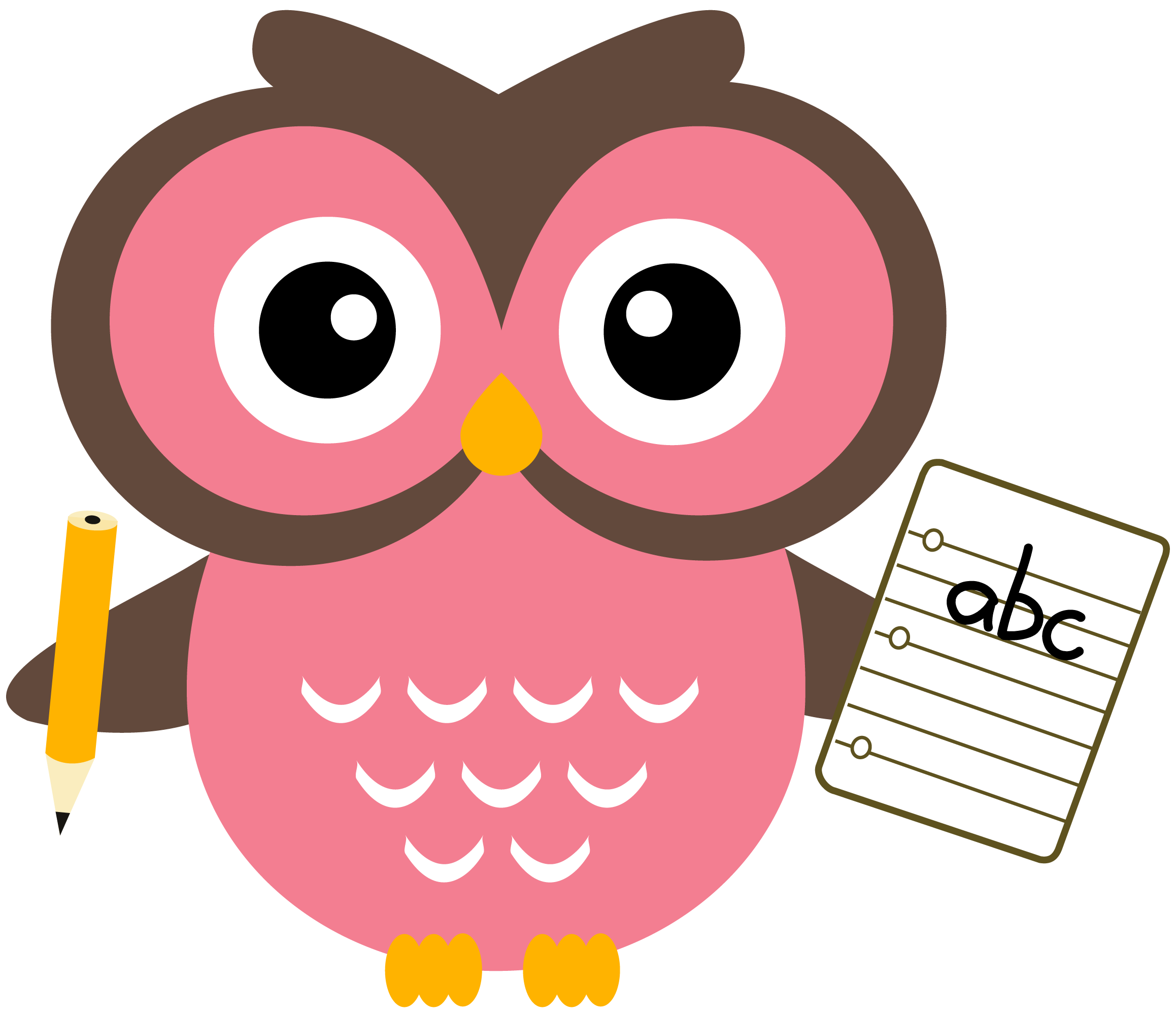 Owl Homework Clipart
