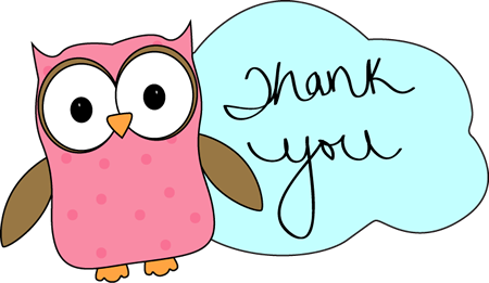 Owl Thank You - Thank You Clipart