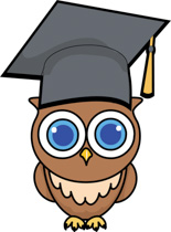 Owl With Graduation Cap 2016. Size: 137 Kb