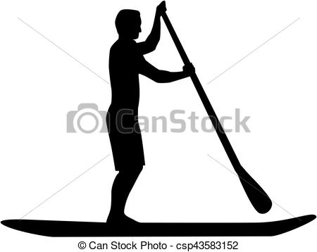 Man Stand up paddle - csp43583152