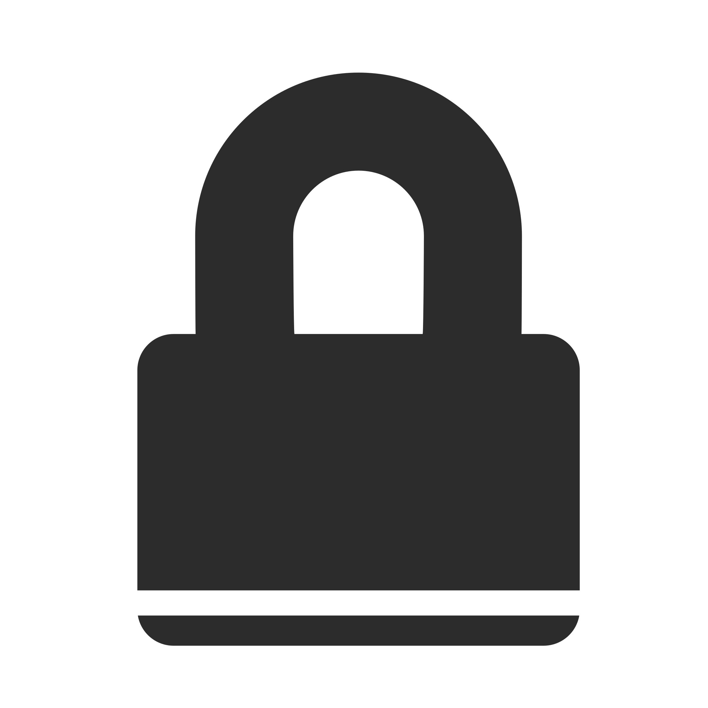 Security Lock Icon Flat Graph