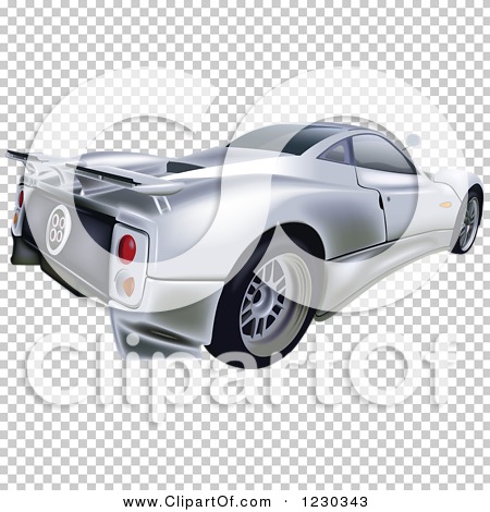 Clipart of a Silver Pagani Zonda C12S Sports Car - Royalty Free Vector  Illustration by dero #1230343