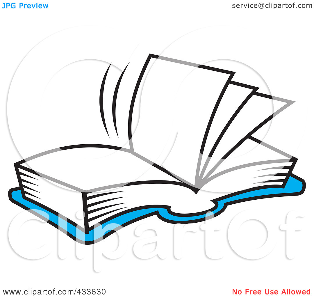 Open book coloring page free 