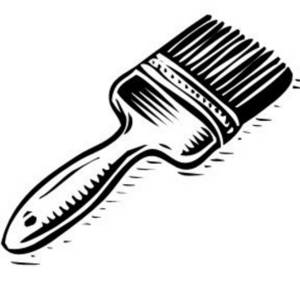 Paint Brush Clip Art Black And White Gallery