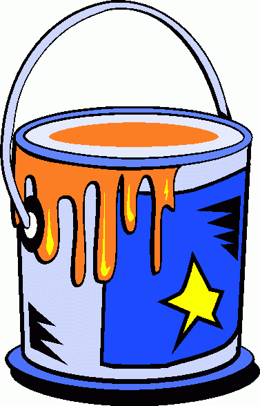 Paint Can And Brush Clip Art 