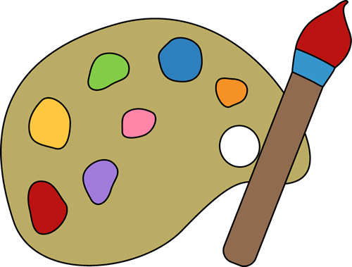 Paint Palette and Brush