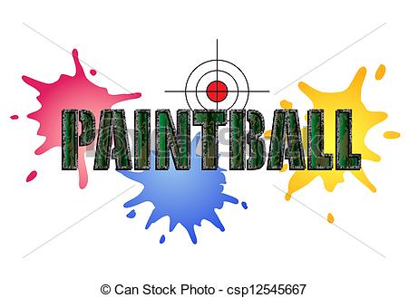 ... Paintball Logo - Paintball logo in camouflage style with.