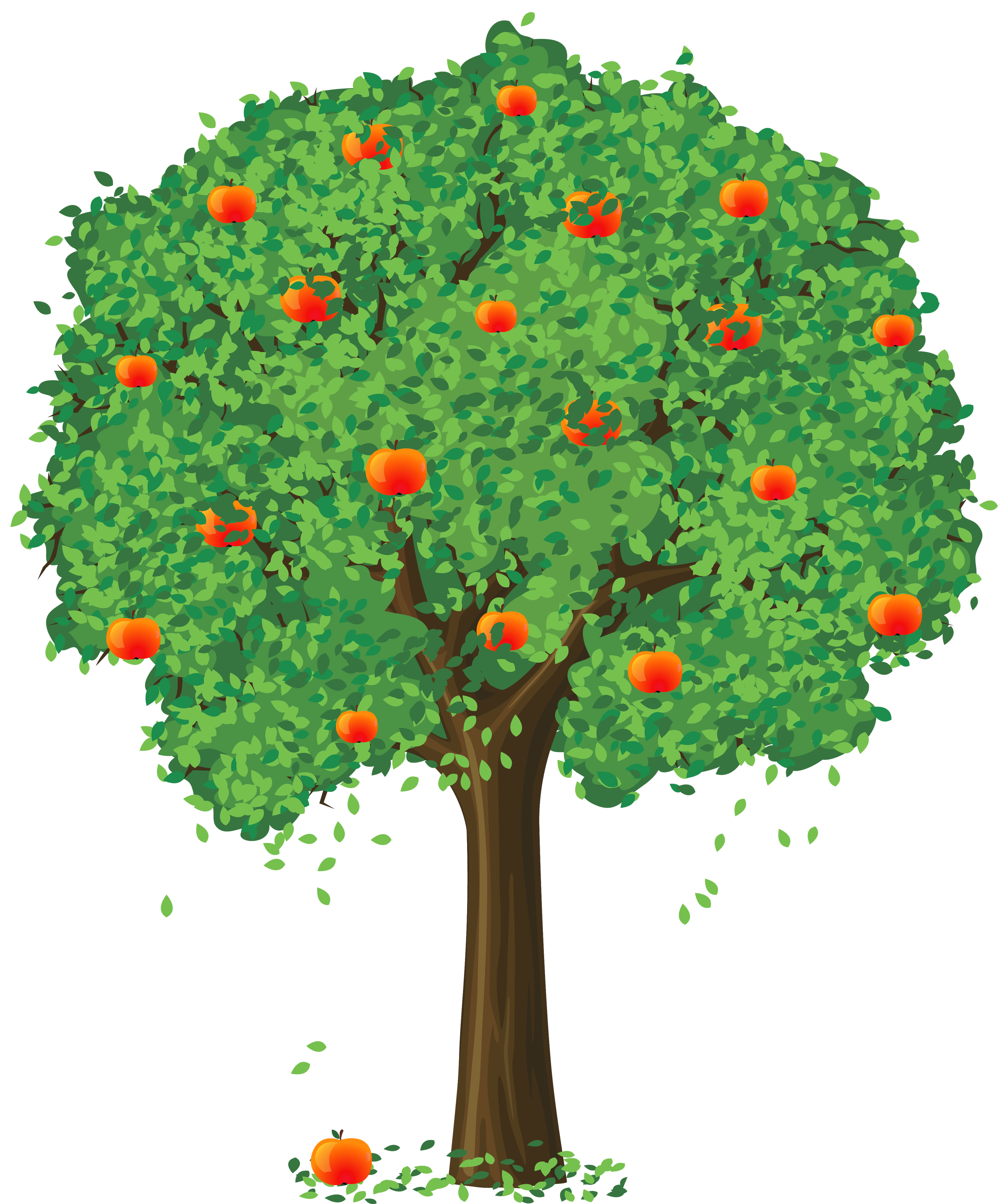 Painted Apple Tree Png Clipart