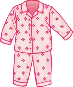 Get On Pajamas Clipart