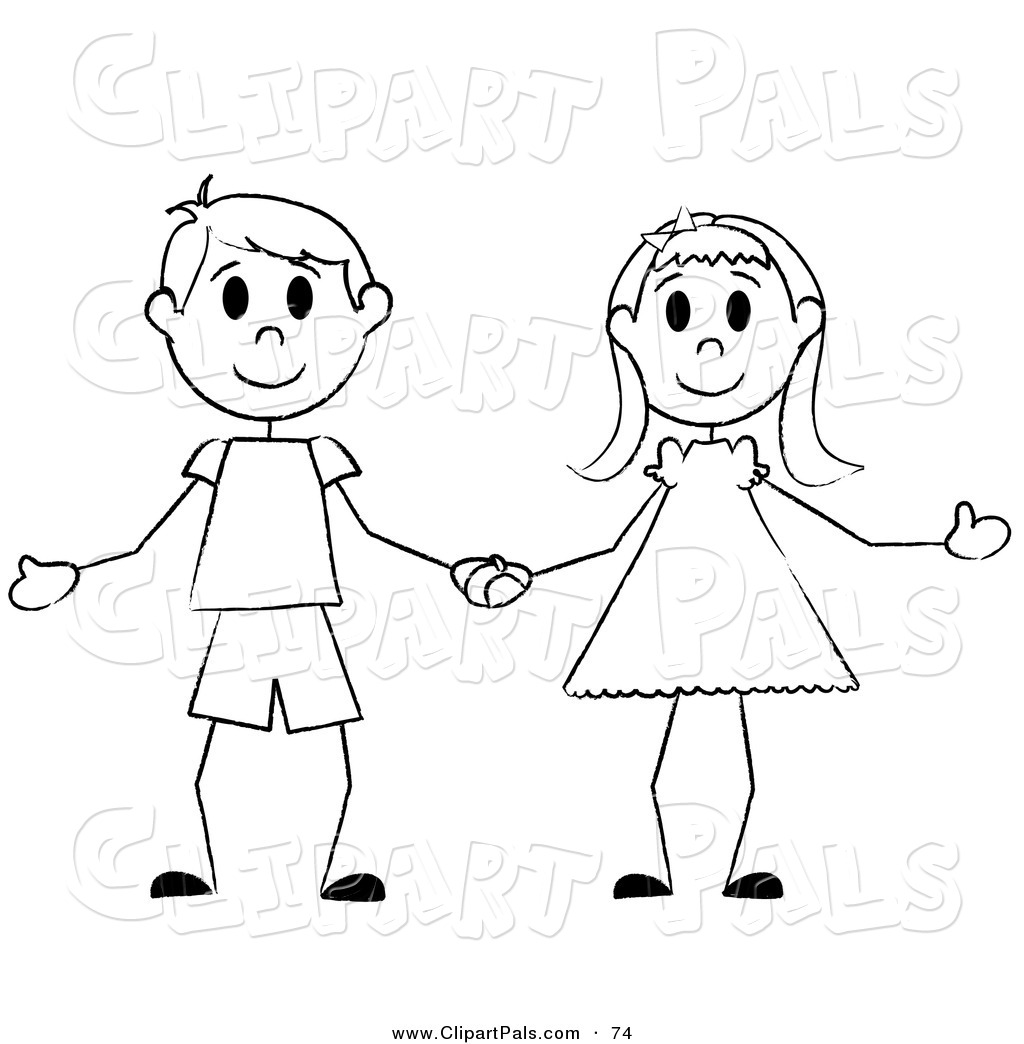 Boy and Girl Clip Art