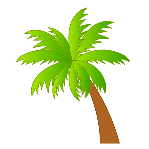 Palm tree art tropical palm trees clip 2 clip art 6
