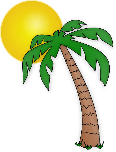 Palm tree art tropical palm t - Palm Trees Clip Art