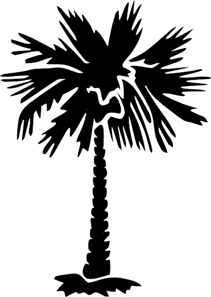 Palm Tree Silhouette clip art - vector clip art online, royalty .