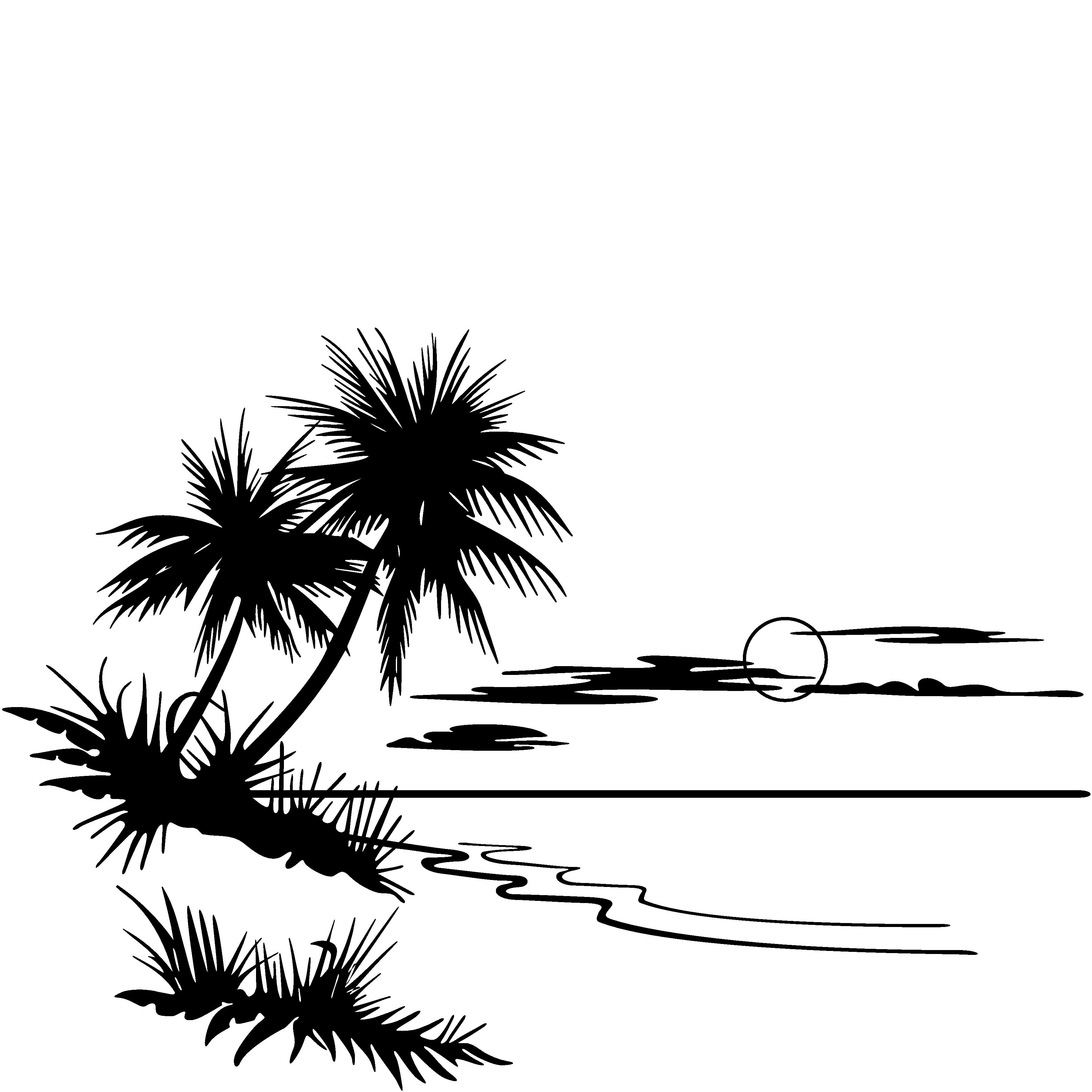 Palm Tree Sunset Clipart Clipart Panda Free Clipart Images