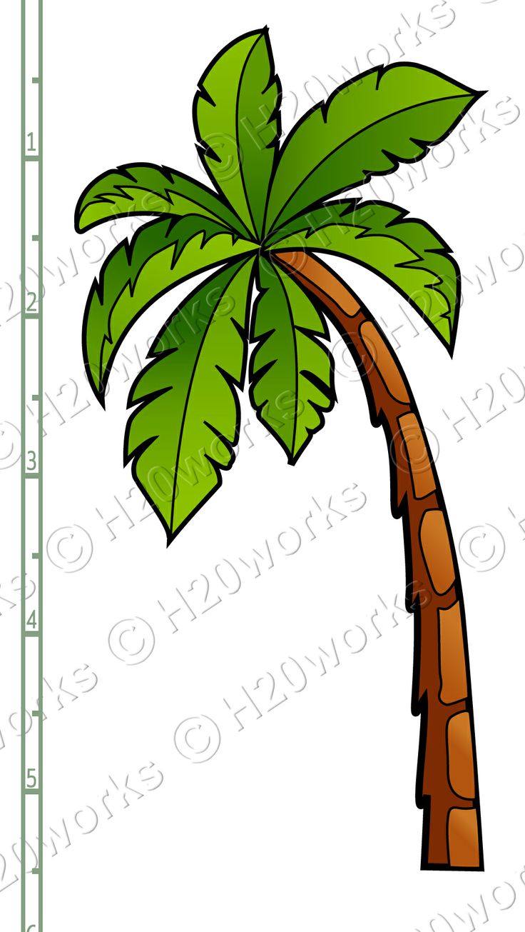 palm trees clip art | ... Sheet - Starfish, Sun, Palm Tree