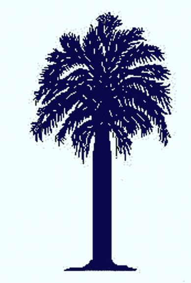 ... Sc Palmetto Tree - Blue c