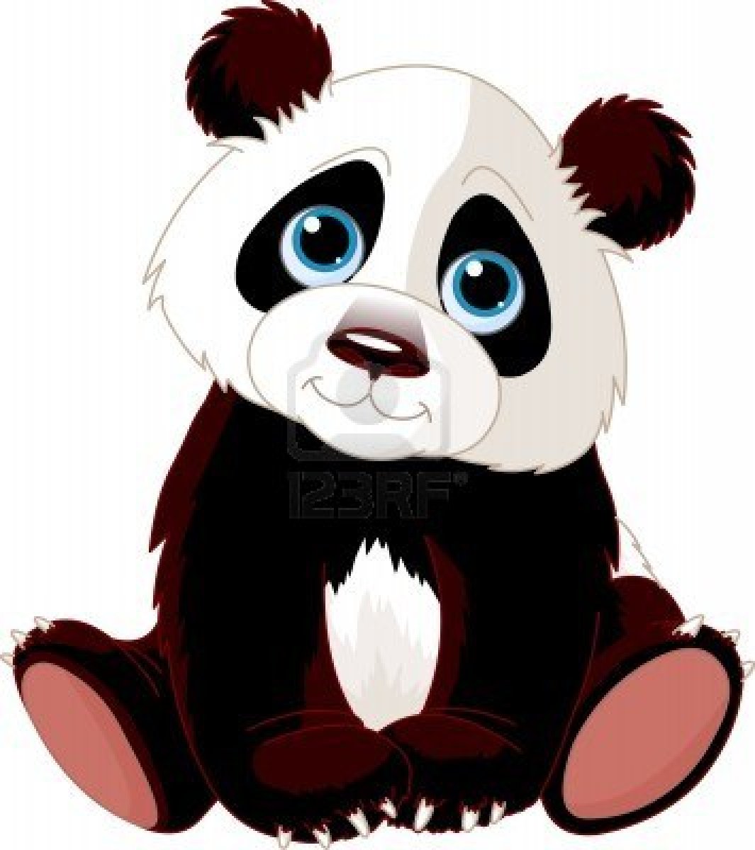 Cute panda clipart clipartion
