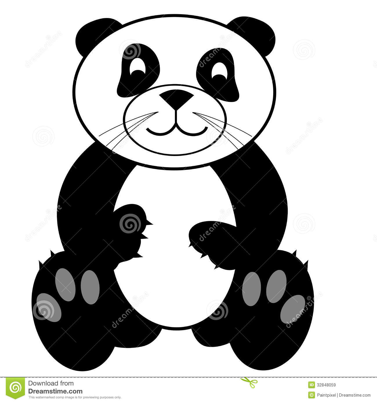 panda clipart - Cute Panda Clipart