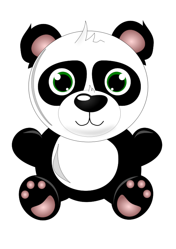 Panda free to use clipart - Cute Panda Clipart