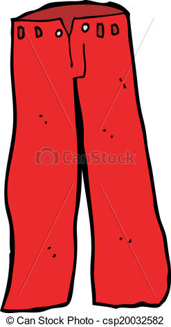 cartoon red pants - Pant Clipart