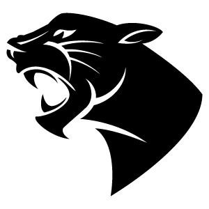Panther Head clip art. Use Th