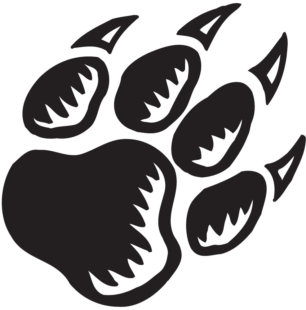 Panther Paw Clip Art. 