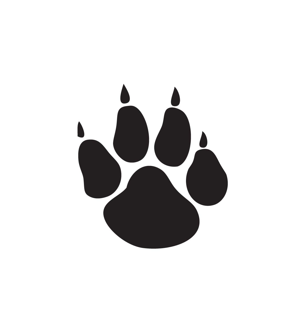 ... Panther Paw Print Clip Ar - Panther Paw Clipart