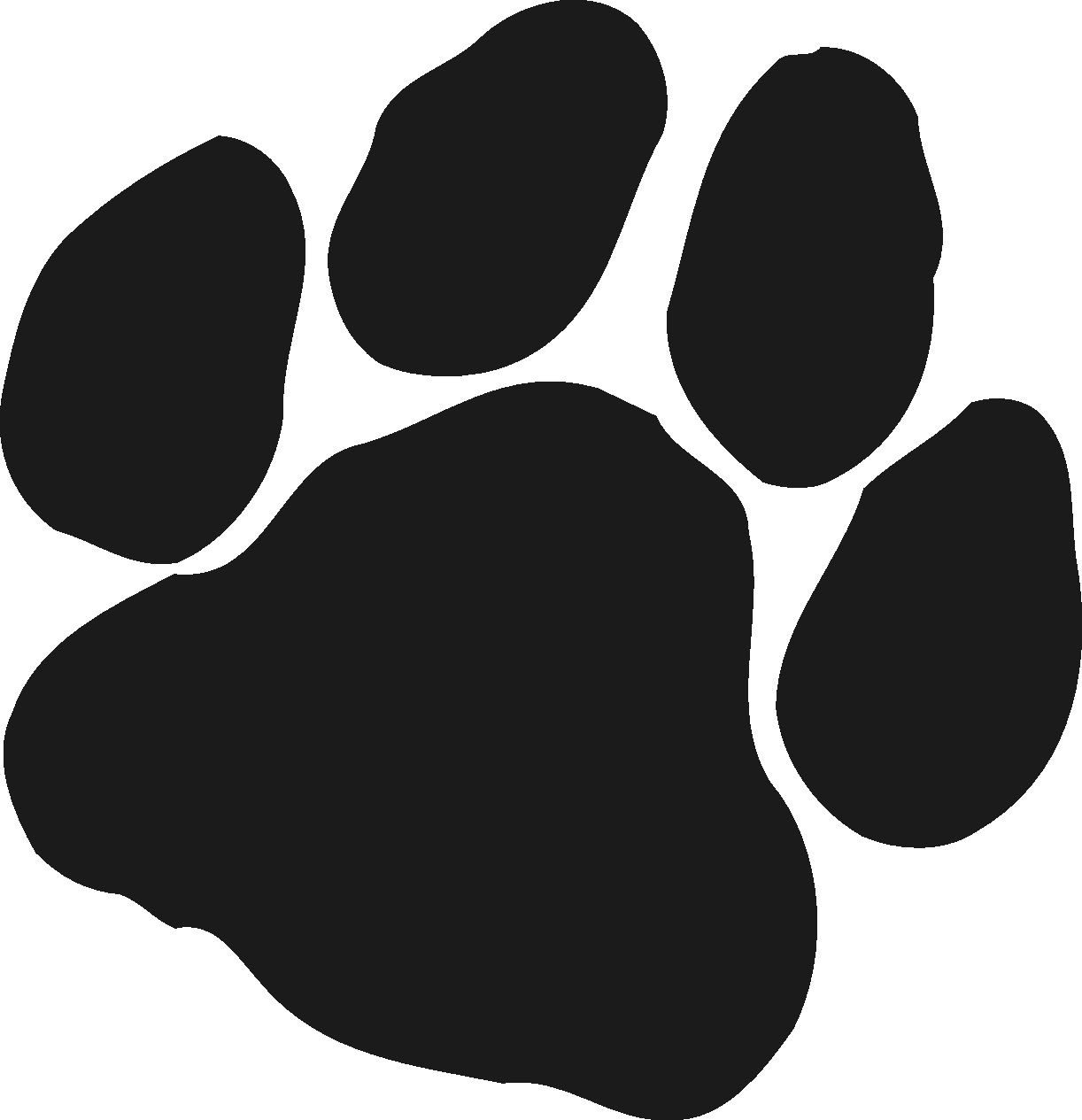 Panther Paw Print Clip Art .. - Panther Paw Clipart