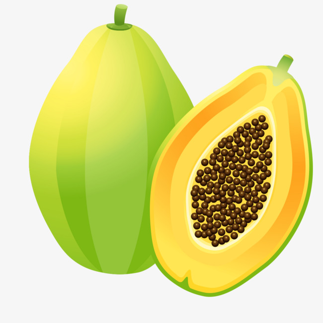 green papaya, Green, Fruit PNG Image and Clipart