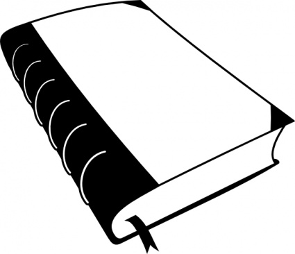 paper clip clipart black and  - Book Clip Art Black And White