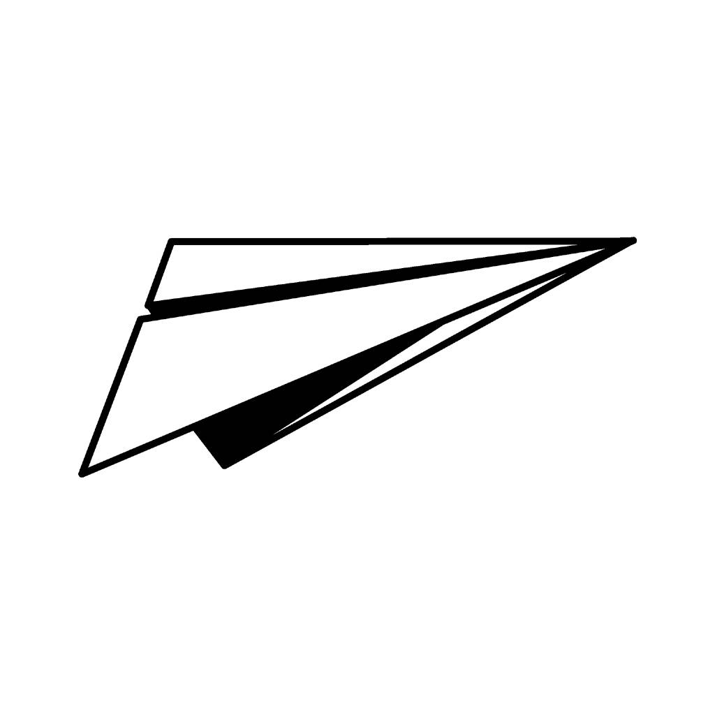 Paper Airplane Clipart #28555
