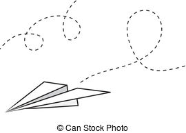 Paper Airplane - Isolated pap - Paper Airplane Clip Art