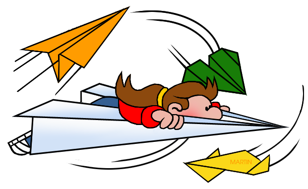 Paper Airplane Clipart #28555