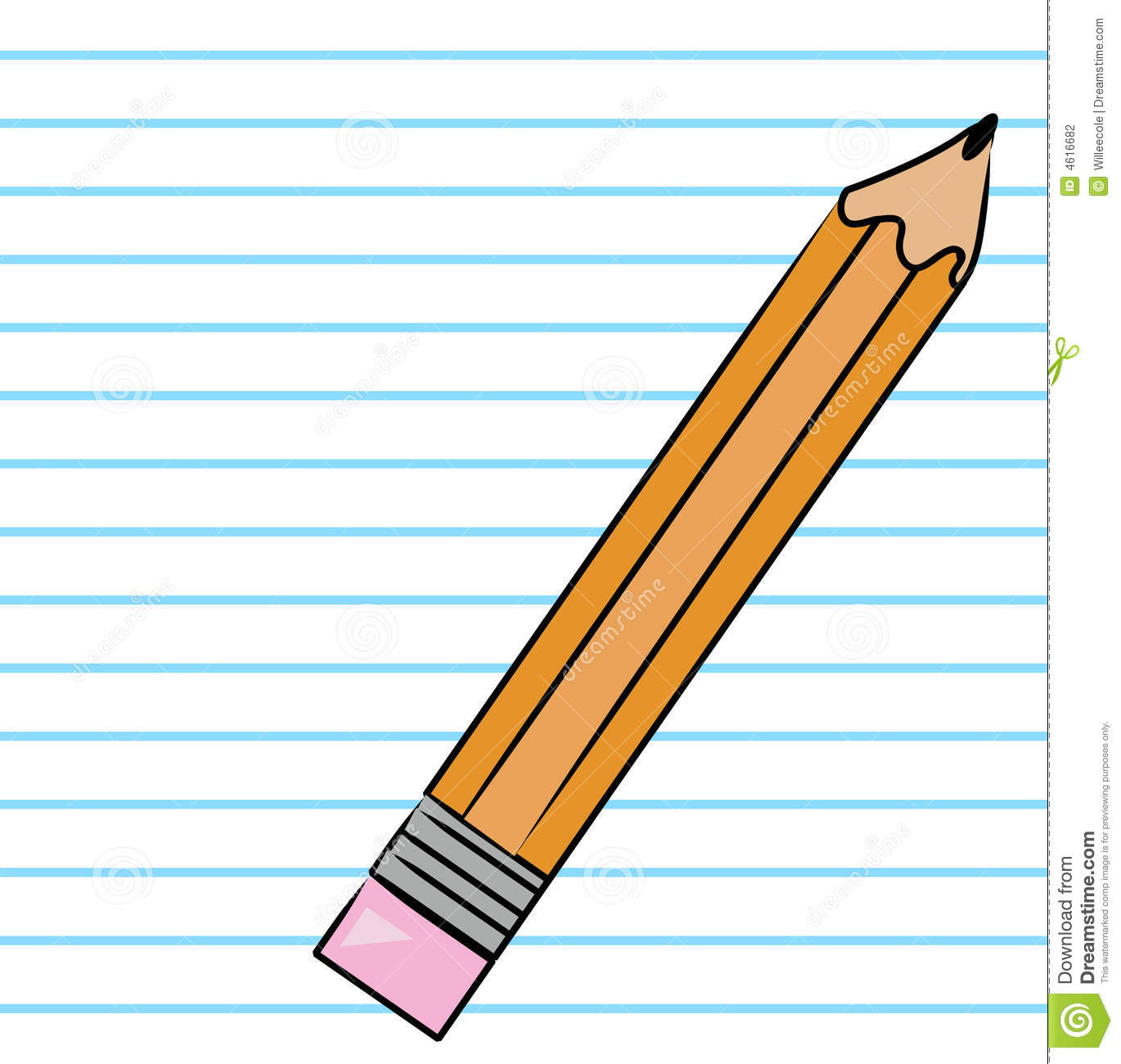 Paper And Pencil Clipart .