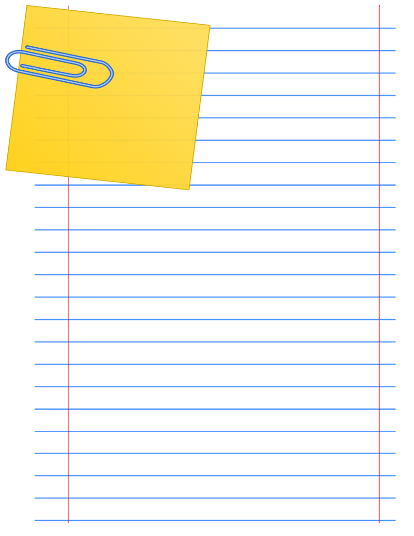 Paper Clip Note Page Page Fra - Pages Clipart