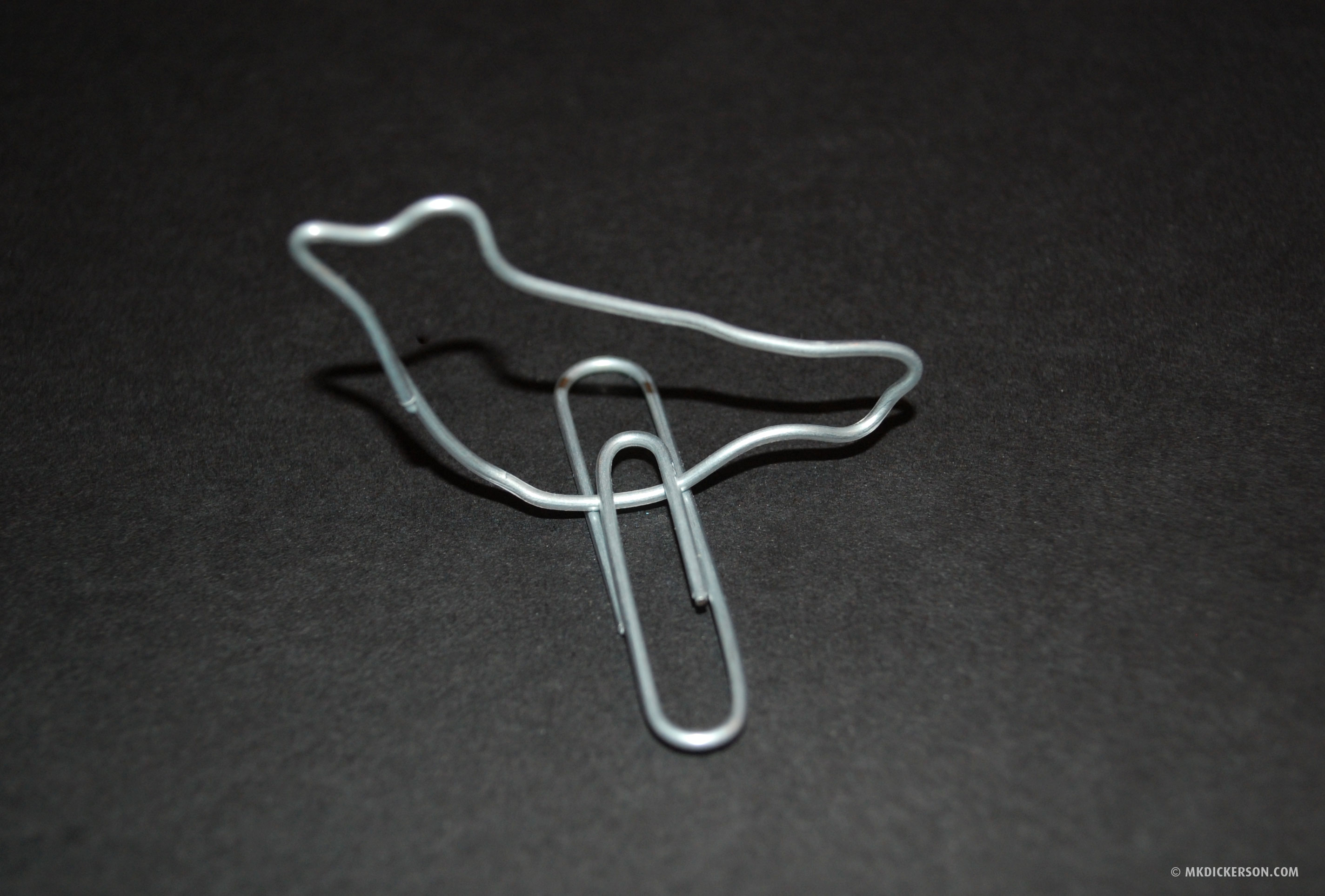 paper clip sculpture of man with guitar. One of my favorite office tools inspired todayu0026#39;s Bird-A-
