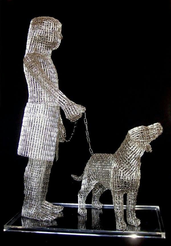 Paper clip sculpture